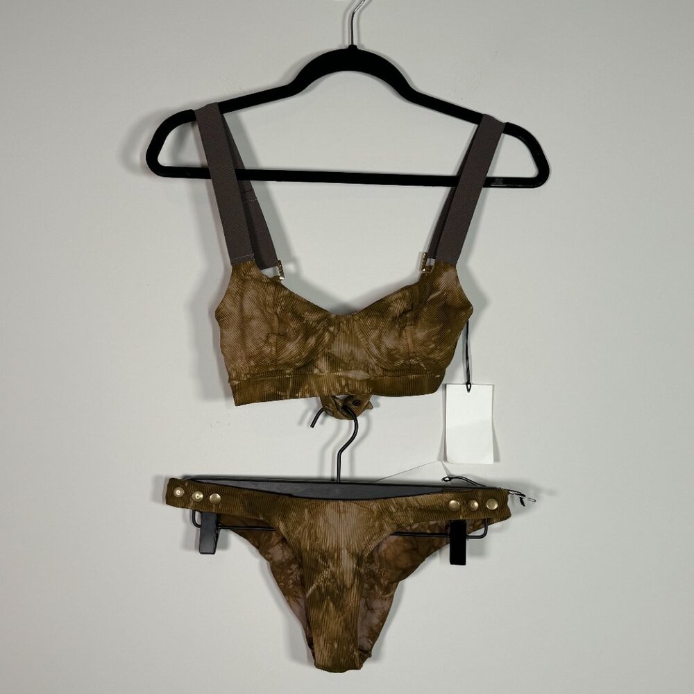 Olive Green Tie-Dye Bikini Set - Women Swim - Picture 2 of 7